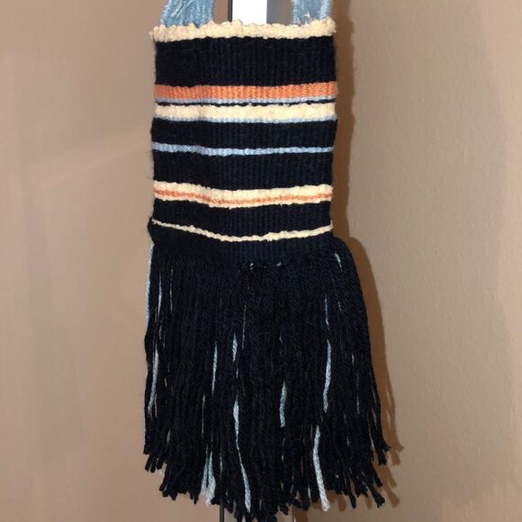 NWOT RARE Handmade Woven Stripped Mini Purse - Picture 2 of 5
